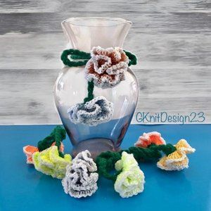 Crochet Flowers, Crochet Flowers Box Decor, Crochet Flowers for Bridle Shower